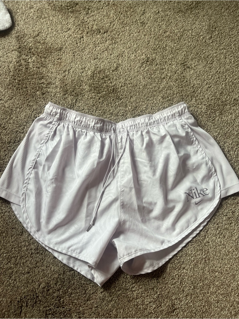 Nike White Women's Athletic Running Shorts